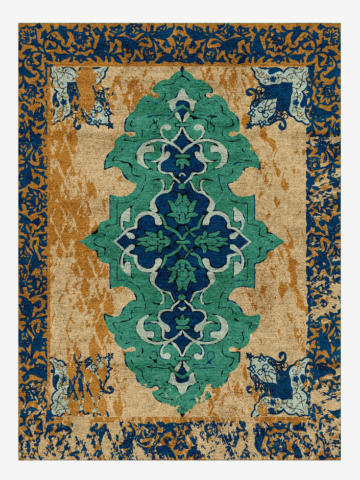 Ethos Vintage Rectangle Hand Knotted Bamboo Silk Custom Rug by Rug Artisan