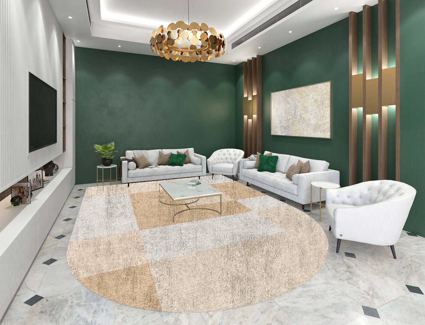 Eunoia  Arch Hand Knotted Bamboo Silk Custom Rug by Rug Artisan