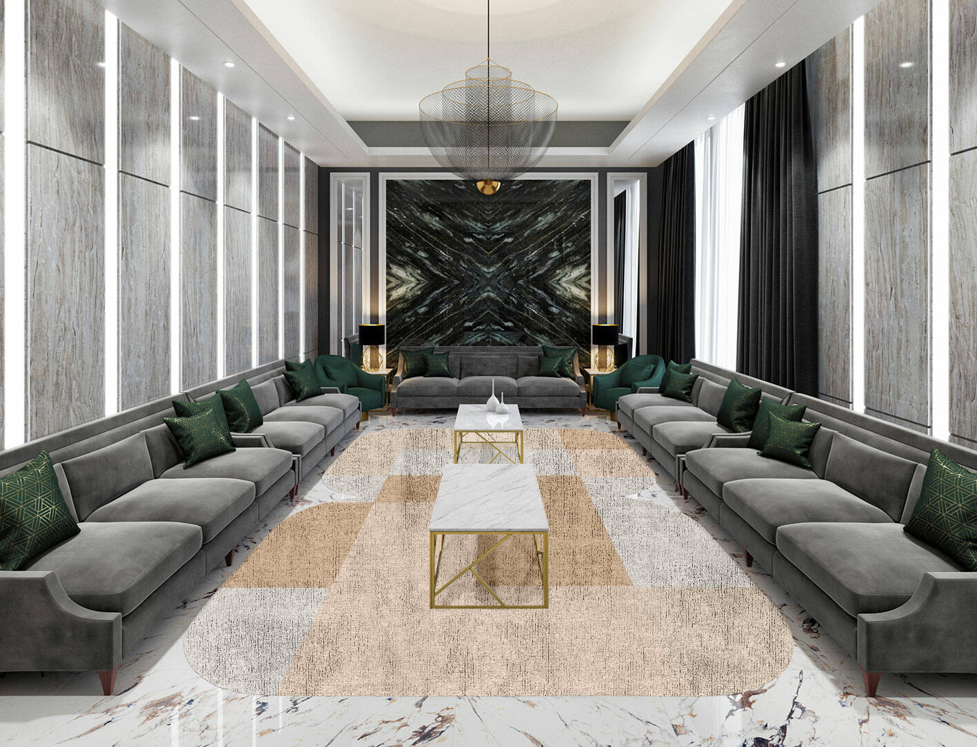 Eunoia  Eight Hand Knotted Bamboo Silk Custom Rug by Rug Artisan