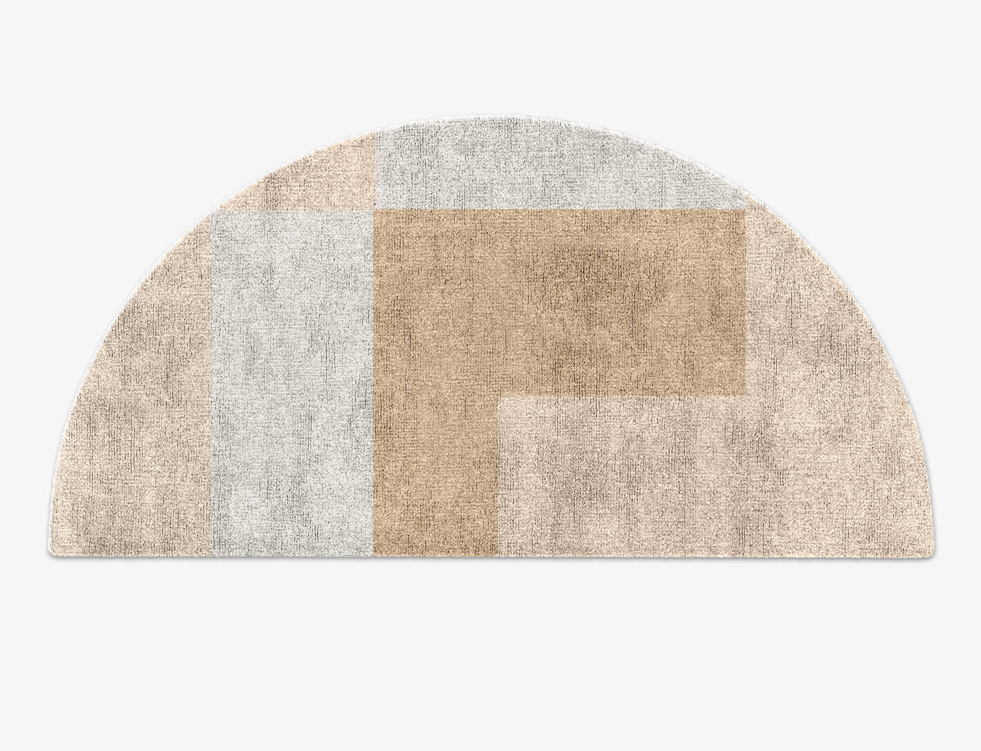 Eunoia  Halfmoon Hand Knotted Bamboo Silk Custom Rug by Rug Artisan