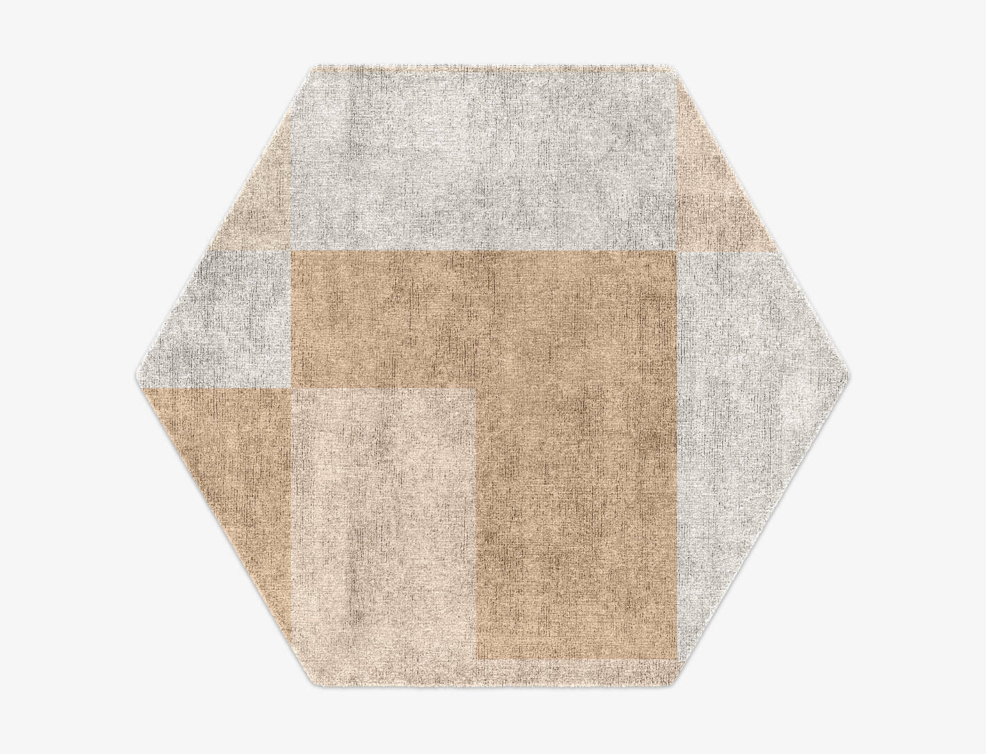 Eunoia  Hexagon Hand Knotted Bamboo Silk Custom Rug by Rug Artisan