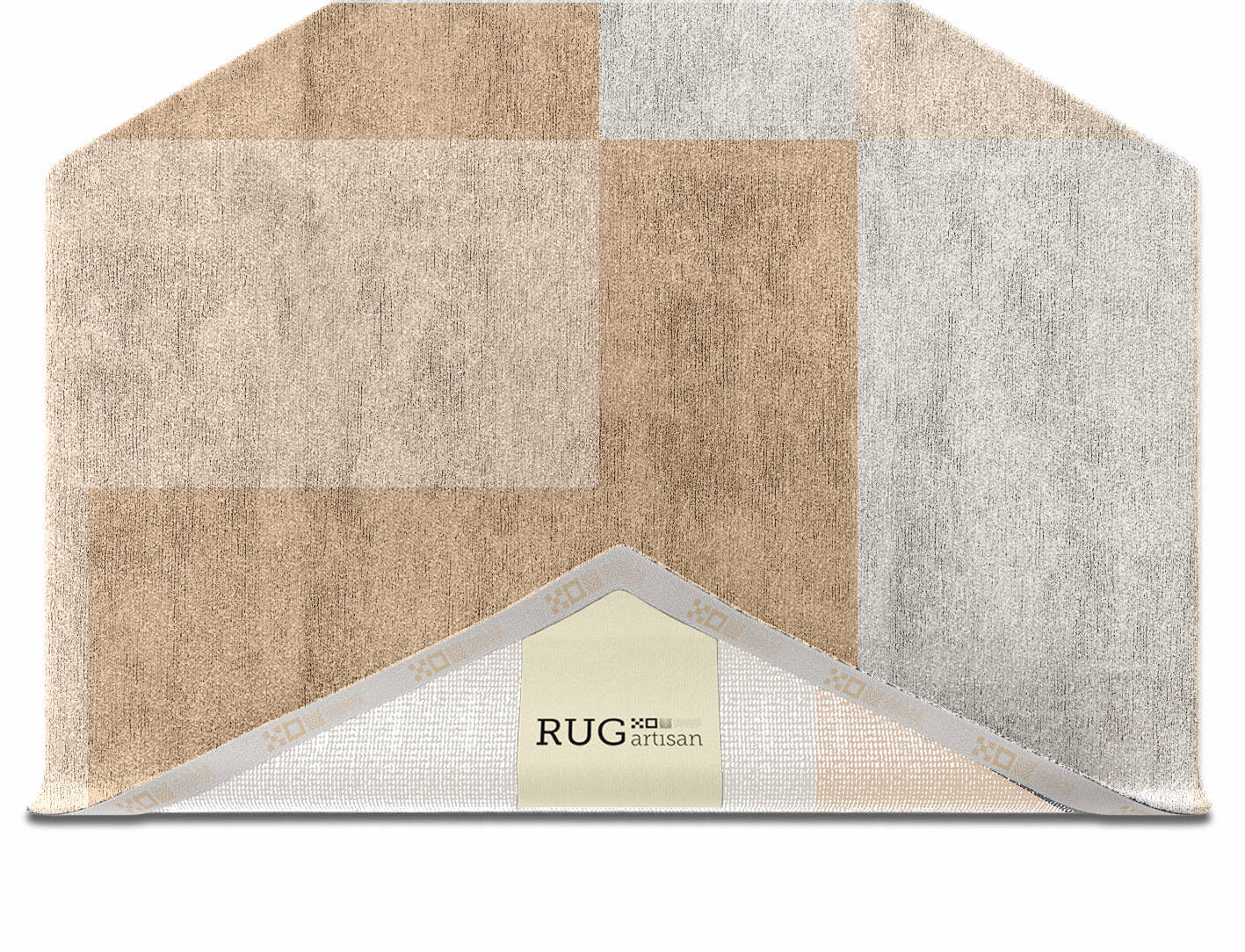 Eunoia  Hexagon Hand Knotted Bamboo Silk Custom Rug by Rug Artisan