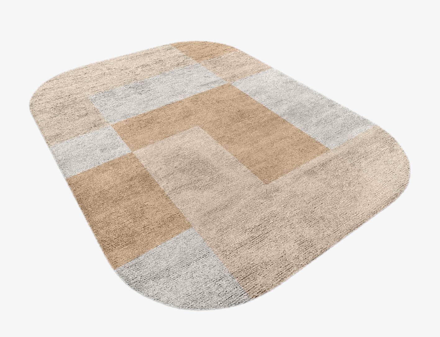 Eunoia  Oblong Hand Knotted Bamboo Silk Custom Rug by Rug Artisan