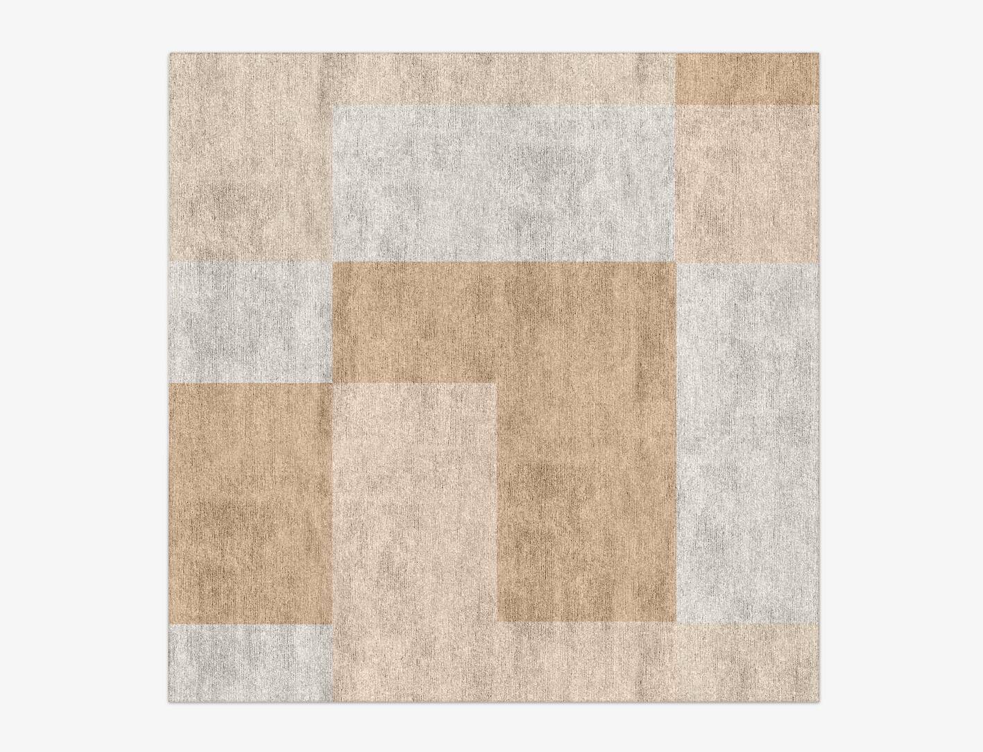 Eunoia  Square Hand Knotted Bamboo Silk Custom Rug by Rug Artisan