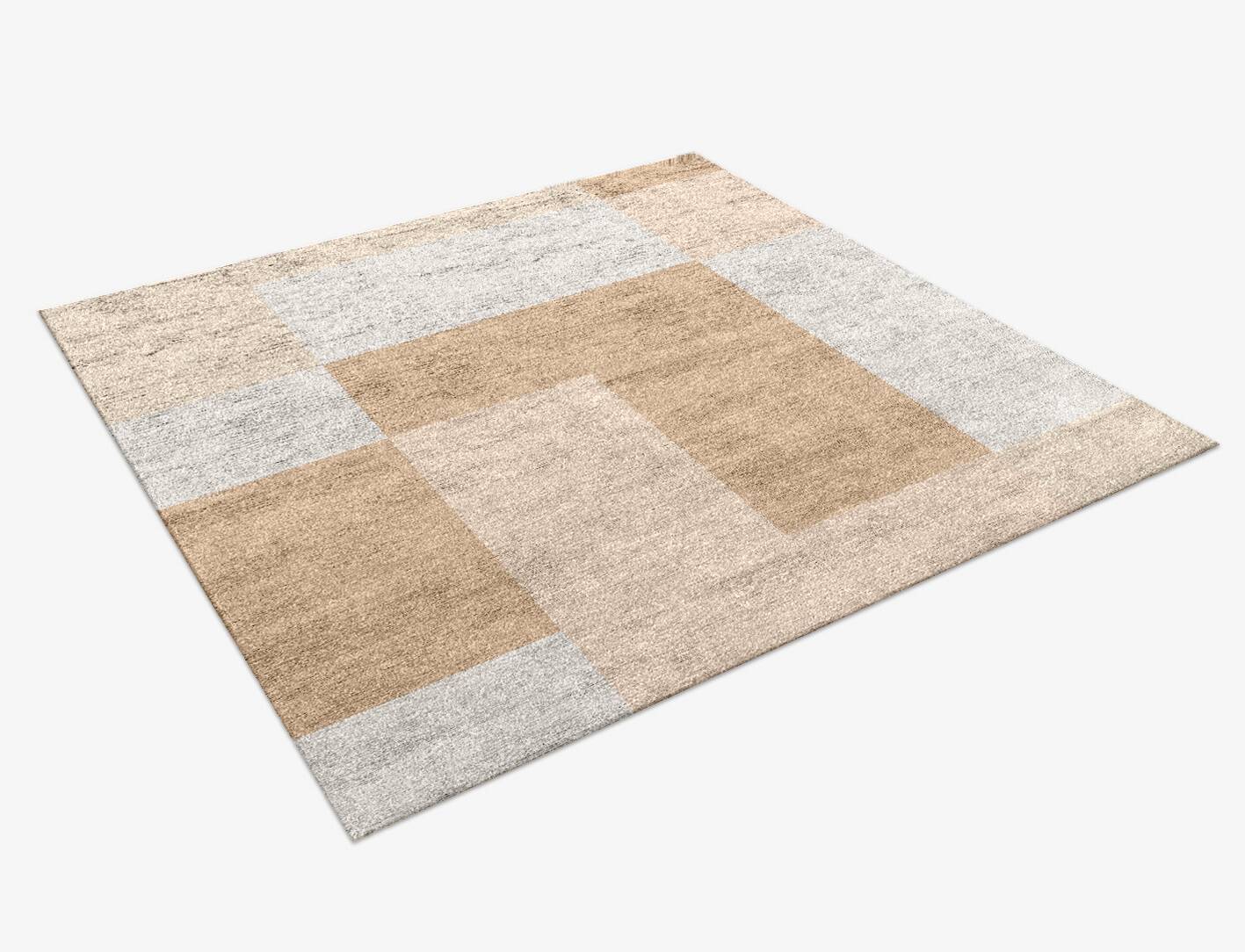 Eunoia  Square Hand Knotted Bamboo Silk Custom Rug by Rug Artisan