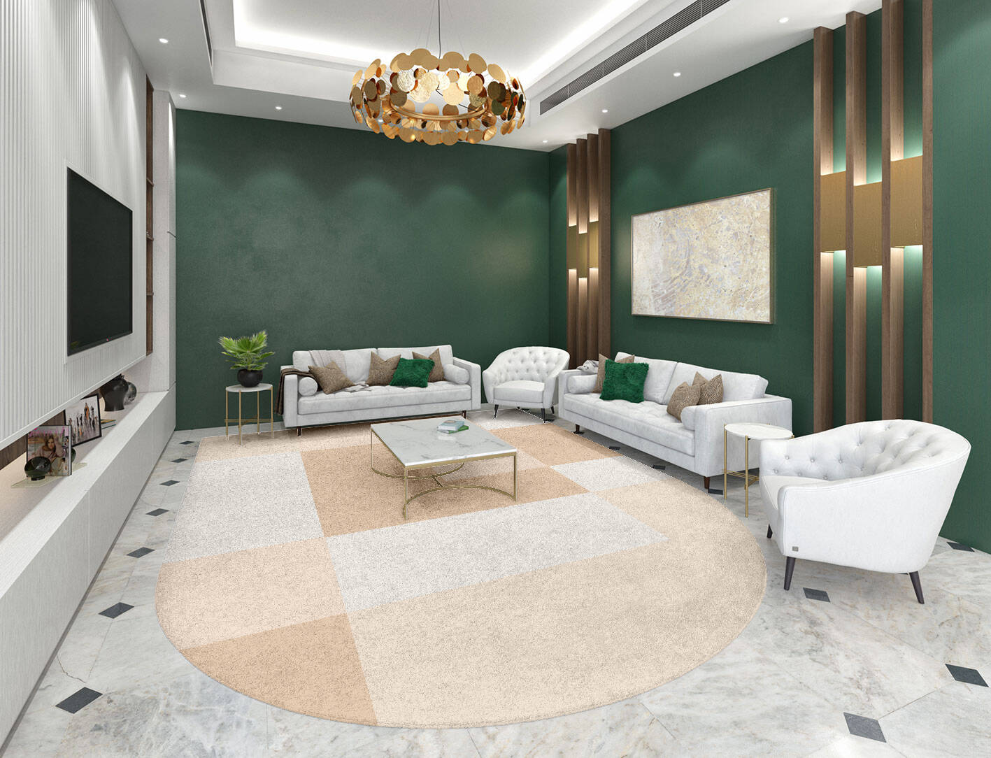 Eunoia  Arch Hand Tufted Pure Wool Custom Rug by Rug Artisan