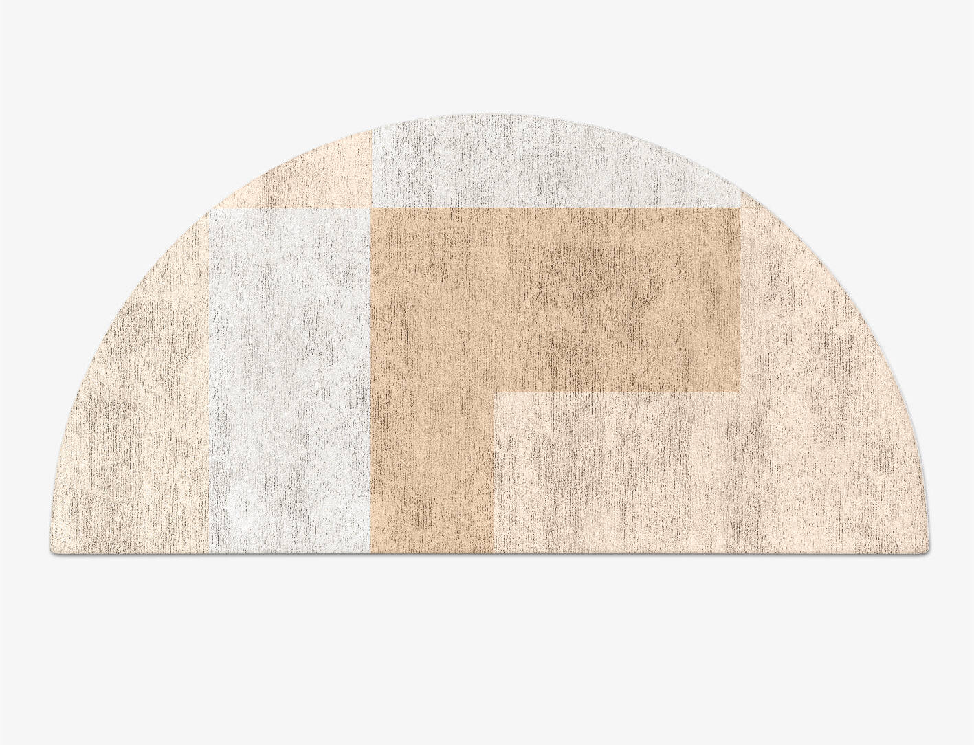 Eunoia  Halfmoon Hand Tufted Bamboo Silk Custom Rug by Rug Artisan