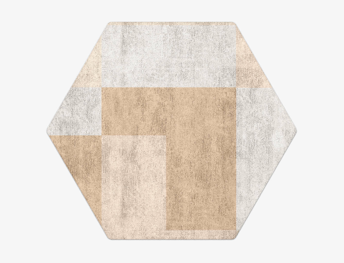 Eunoia  Hexagon Hand Tufted Bamboo Silk Custom Rug by Rug Artisan