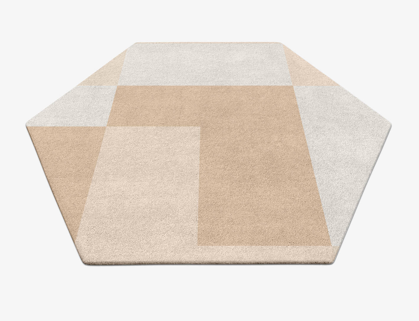Eunoia  Hexagon Hand Tufted Pure Wool Custom Rug by Rug Artisan