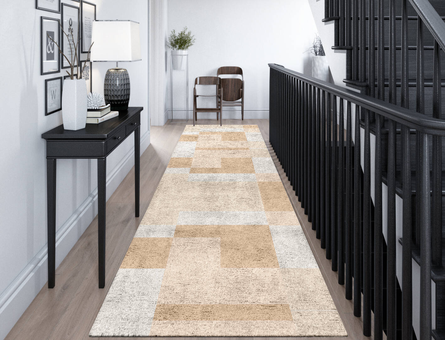 Eunoia  Runner Hand Tufted Bamboo Silk Custom Rug by Rug Artisan
