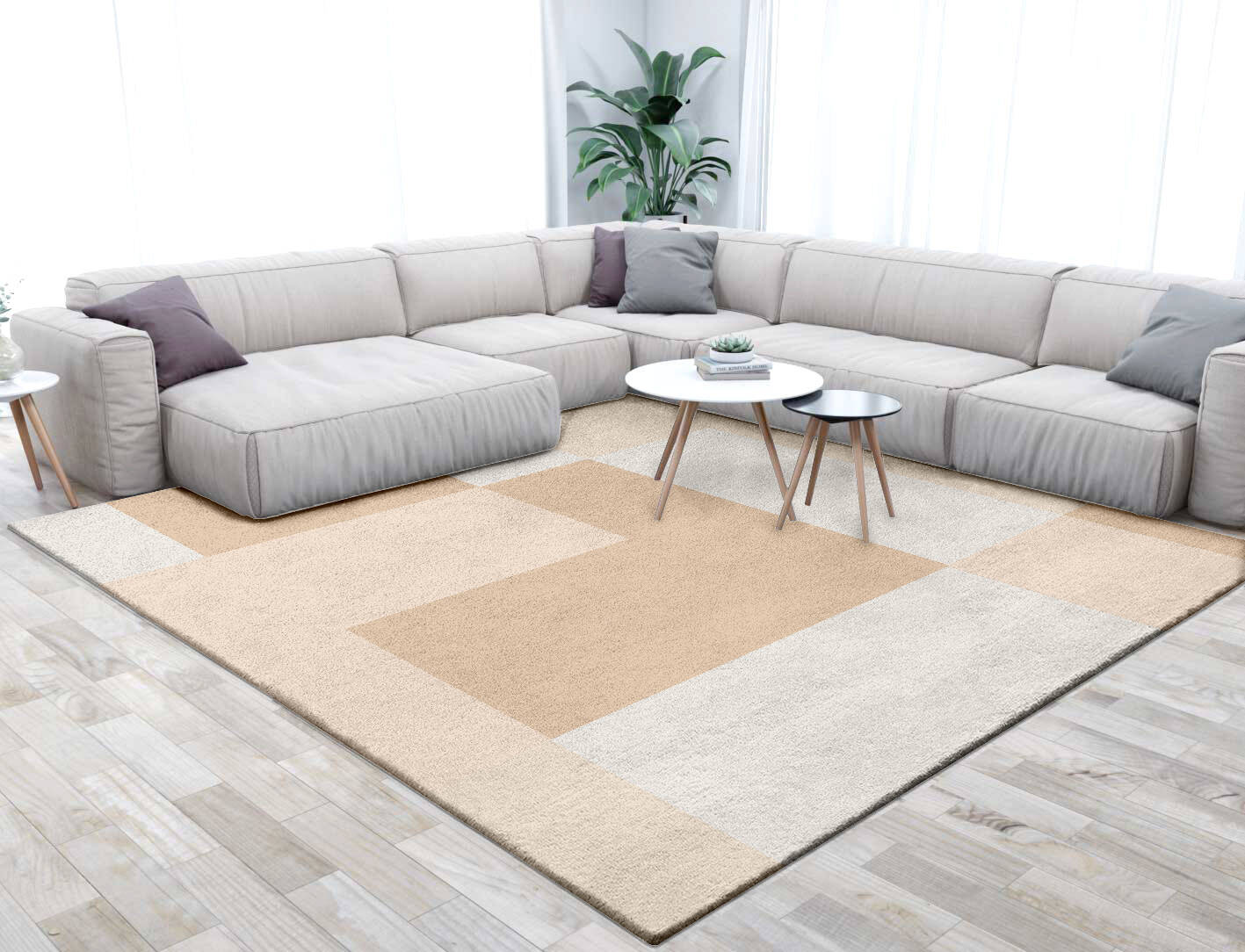 Eunoia  Square Hand Tufted Pure Wool Custom Rug by Rug Artisan