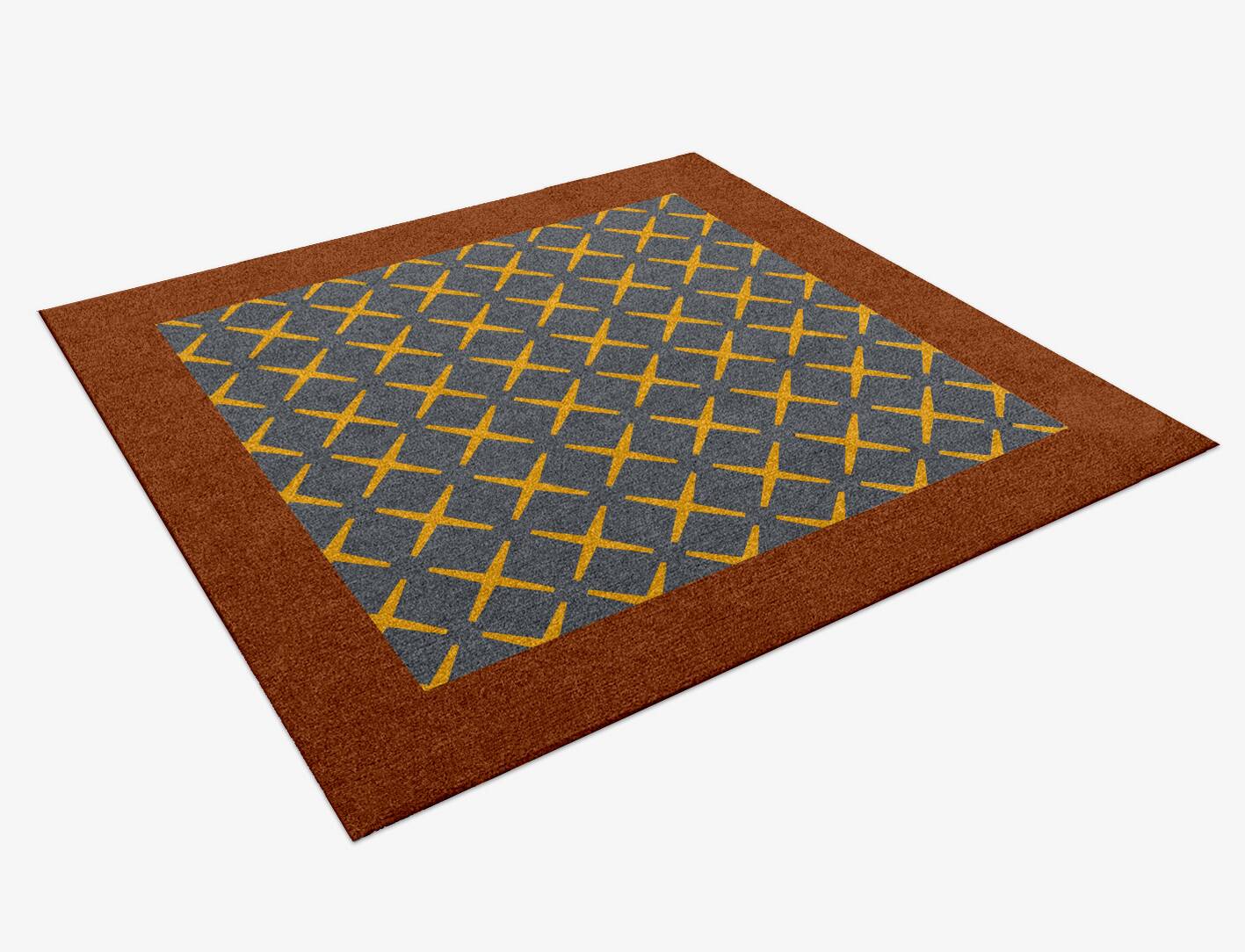 Exeo Geometric Square Hand Knotted Tibetan Wool Custom Rug by Rug Artisan