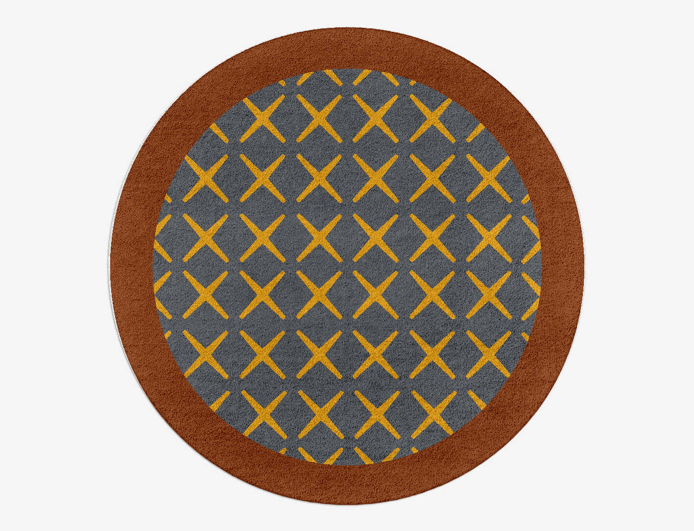 Exeo Geometric Round Hand Tufted Pure Wool Custom Rug by Rug Artisan