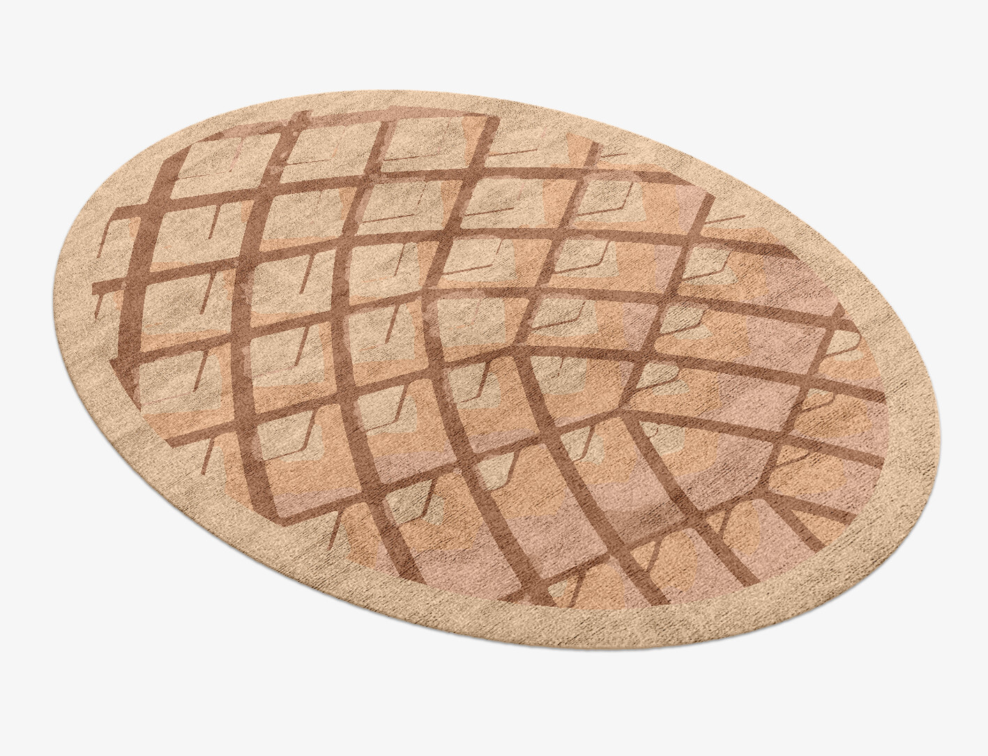 Eyeglass Origami Oval Hand Knotted Bamboo Silk Custom Rug by Rug Artisan