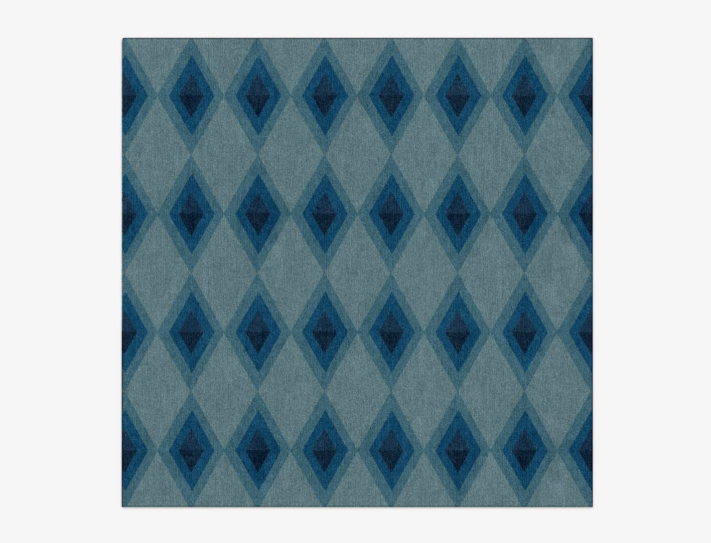 Eyelet Modern Geometrics Square Hand Knotted Tibetan Wool Custom Rug by Rug Artisan