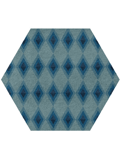 Eyelet Modern Geometrics Hexagon Hand Tufted Pure Wool Custom Rug by Rug Artisan