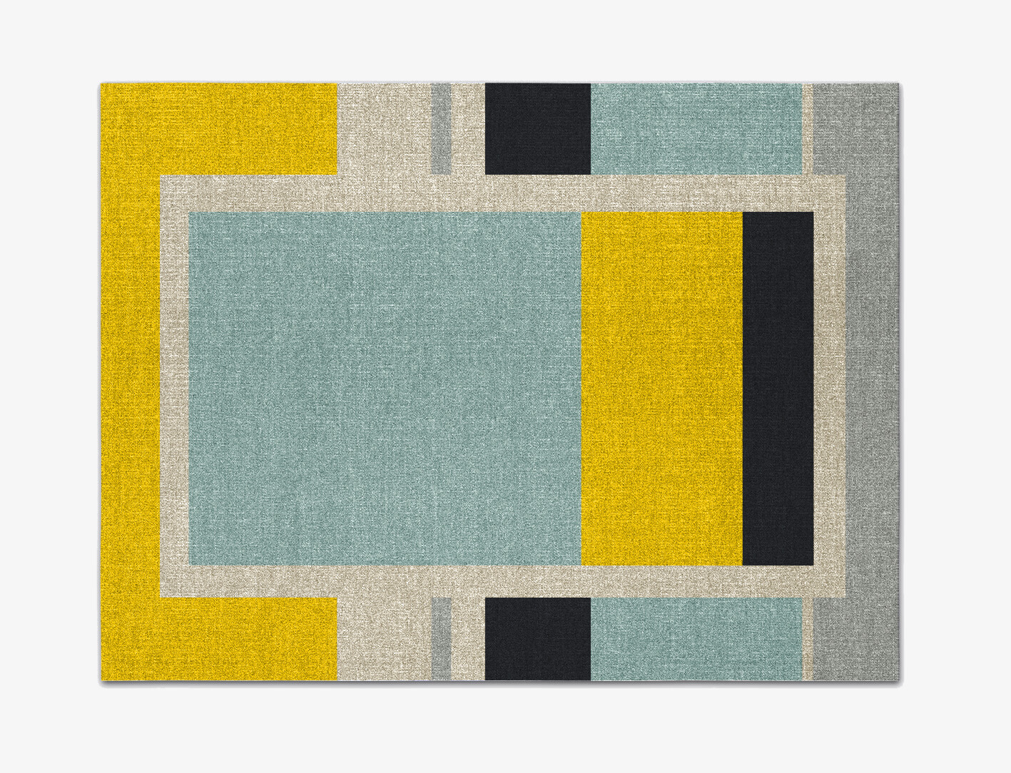 Factions Abstract Rectangle Flatweave New Zealand Wool Custom Rug by Rug Artisan