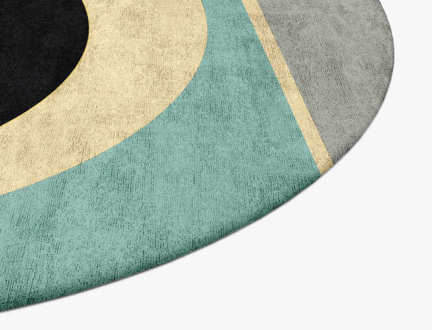 Factions Abstract Oval Hand Tufted Bamboo Silk Custom Rug by Rug Artisan