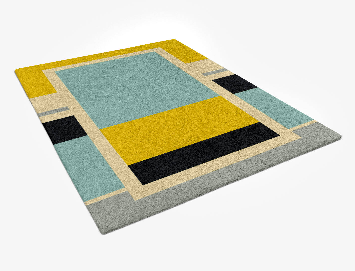 Factions Abstract Rectangle Hand Tufted Pure Wool Custom Rug by Rug Artisan