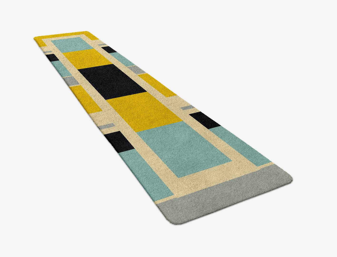 Factions Abstract Runner Hand Tufted Pure Wool Custom Rug by Rug Artisan