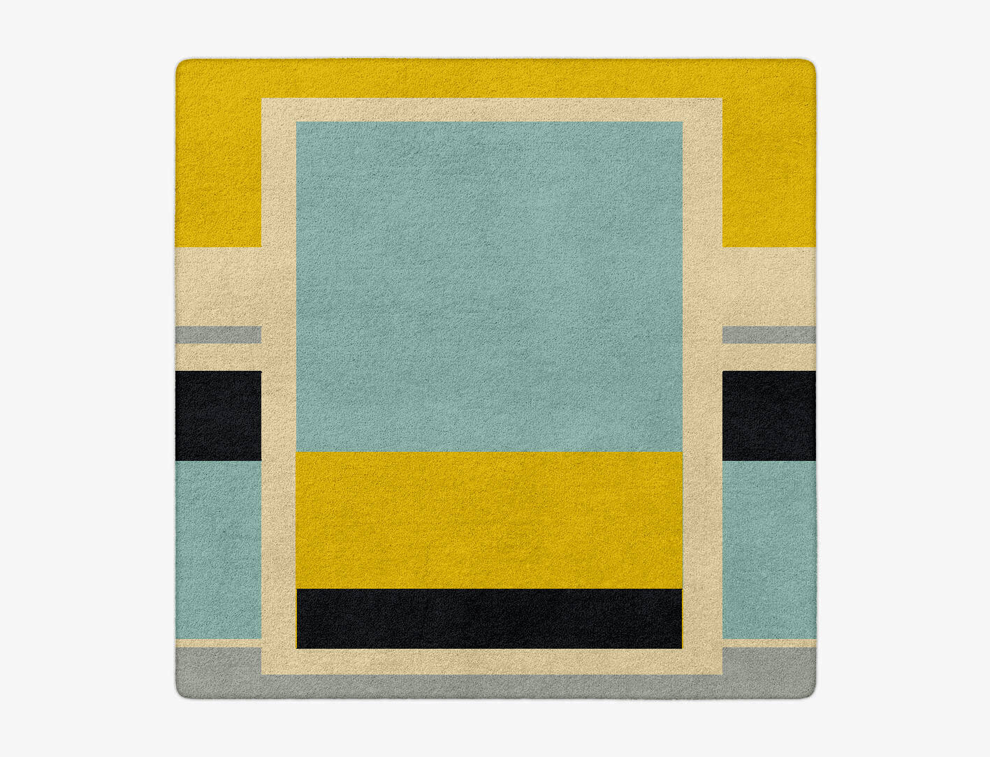 Factions Abstract Square Hand Tufted Pure Wool Custom Rug by Rug Artisan