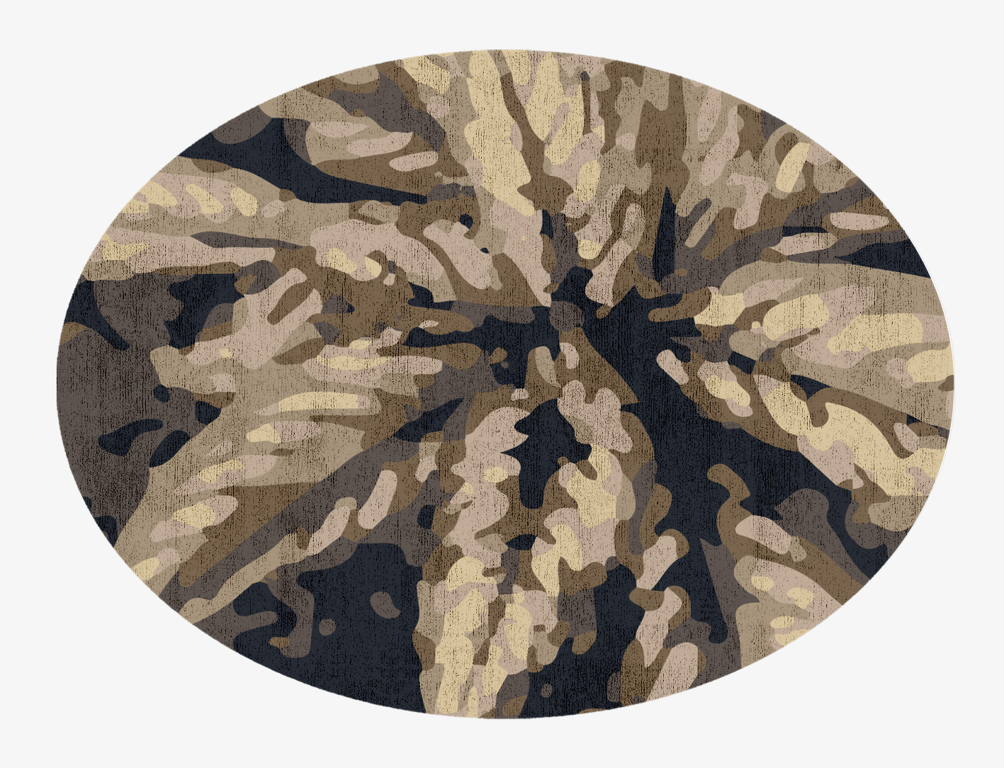 Fall Floral Oval Hand Knotted Bamboo Silk Custom Rug by Rug Artisan