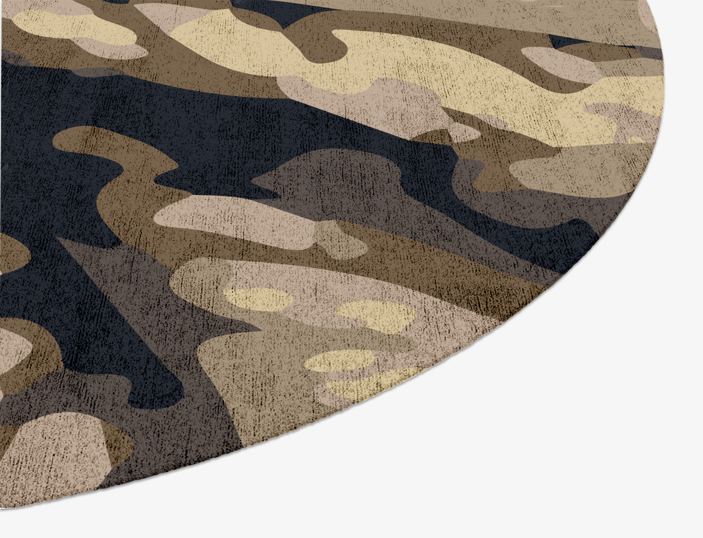 Fall Floral Oval Hand Knotted Bamboo Silk Custom Rug by Rug Artisan