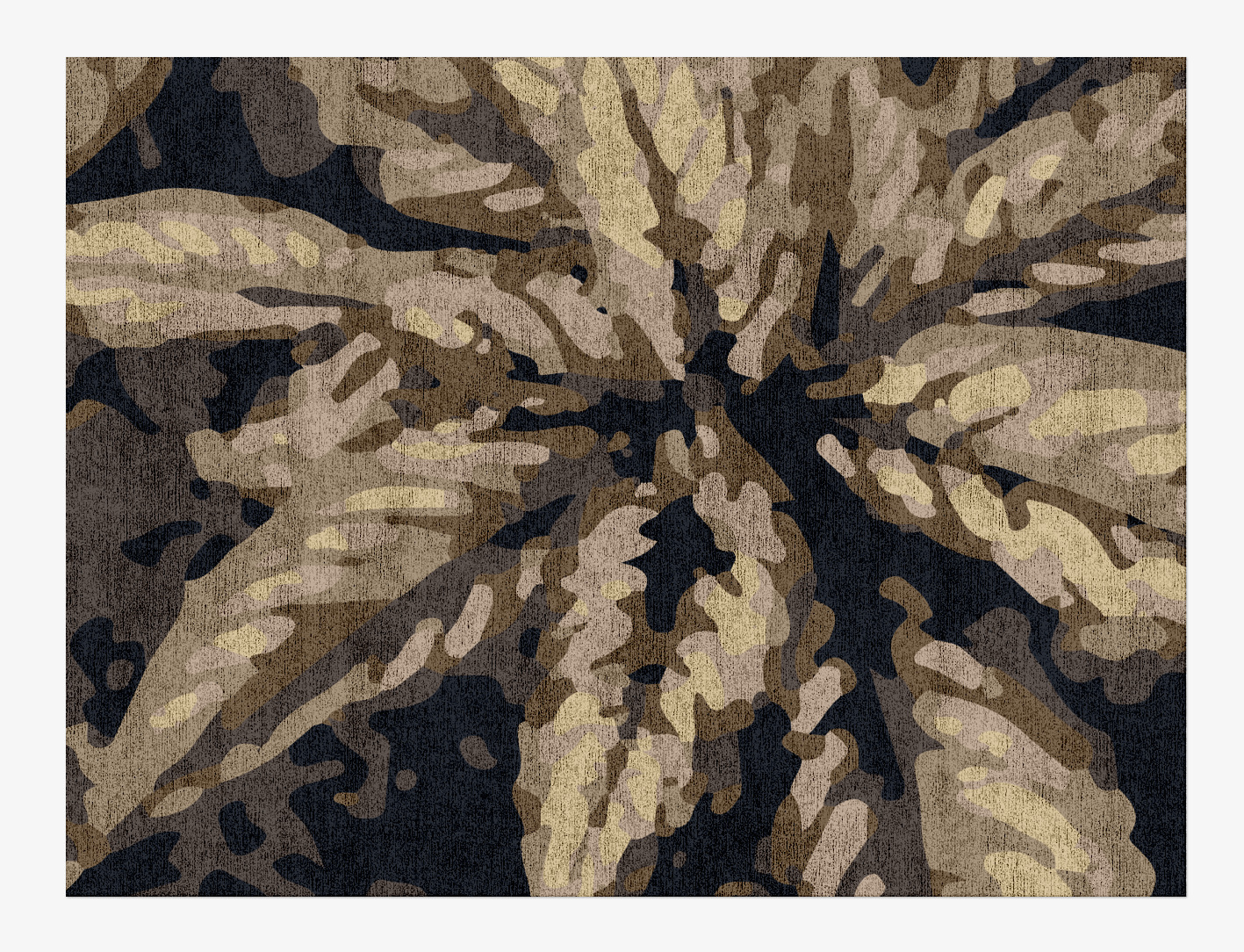Fall Floral Rectangle Hand Knotted Bamboo Silk Custom Rug by Rug Artisan