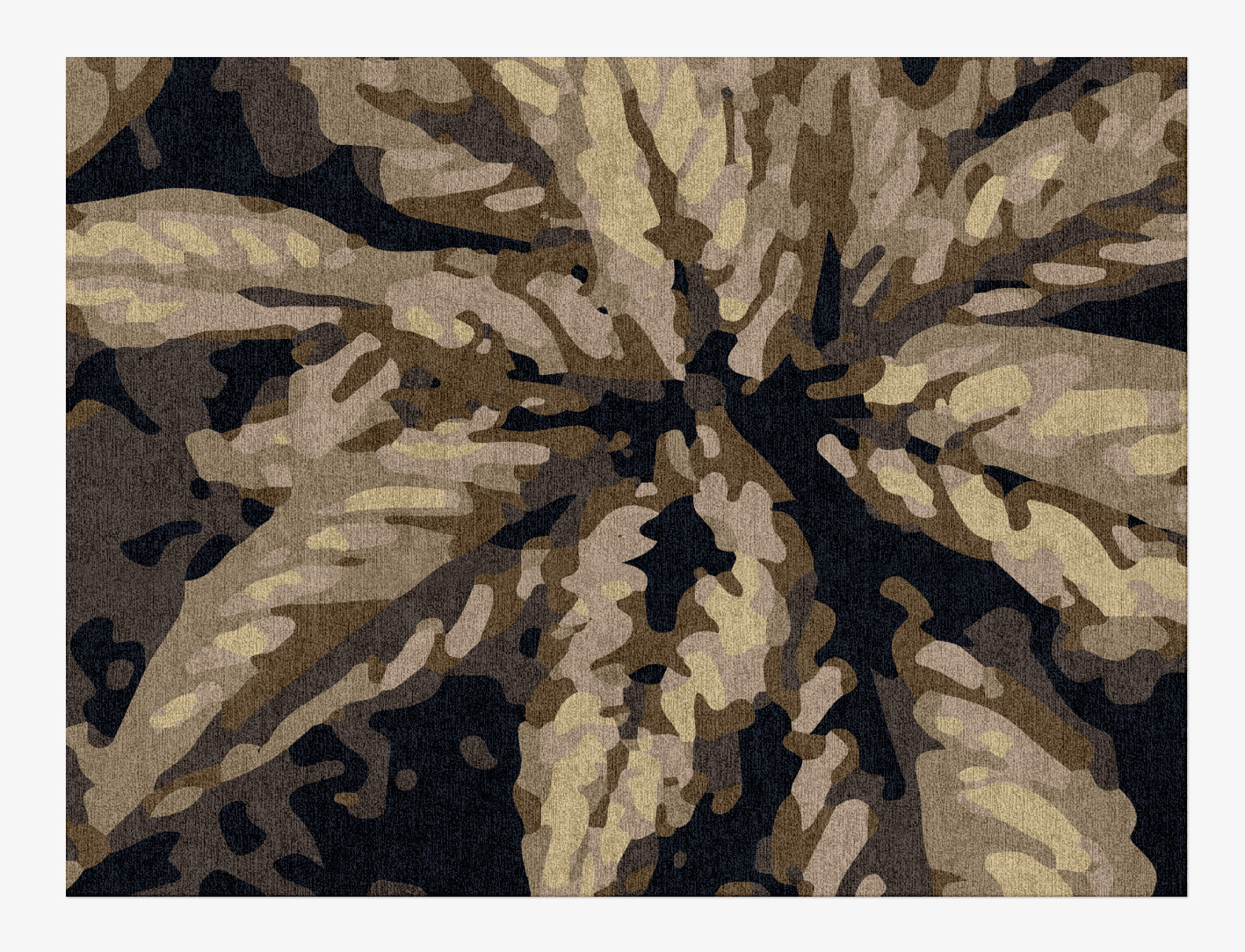 Fall Floral Rectangle Hand Knotted Tibetan Wool Custom Rug by Rug Artisan