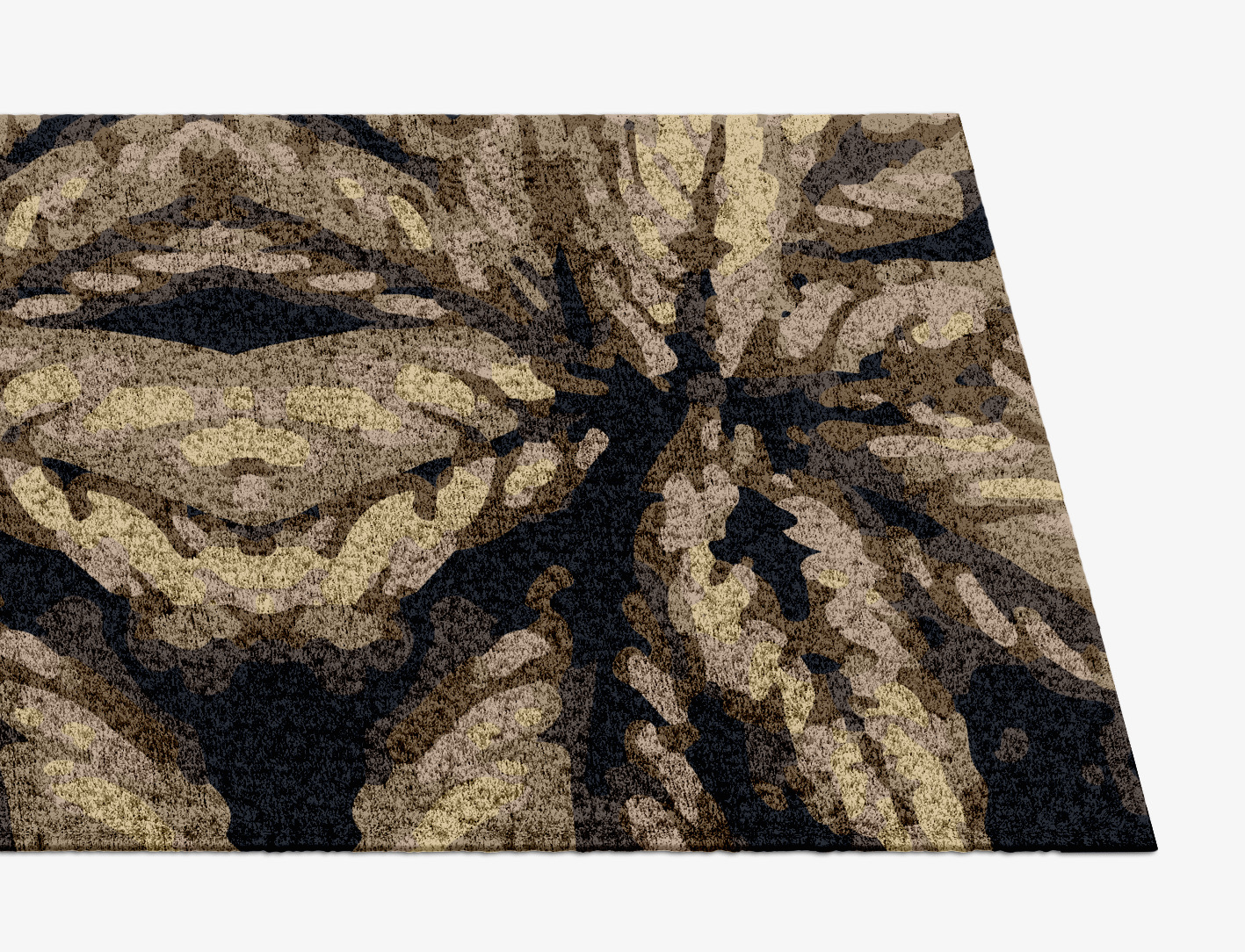 Fall Floral Runner Hand Knotted Bamboo Silk Custom Rug by Rug Artisan