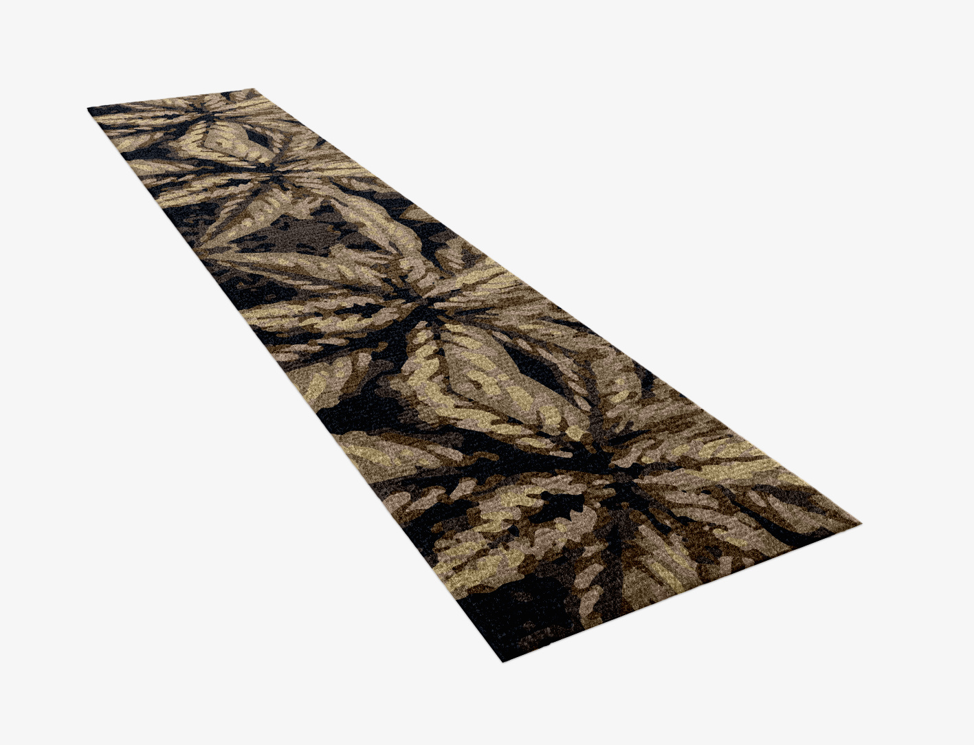 Fall Floral Runner Hand Knotted Tibetan Wool Custom Rug by Rug Artisan