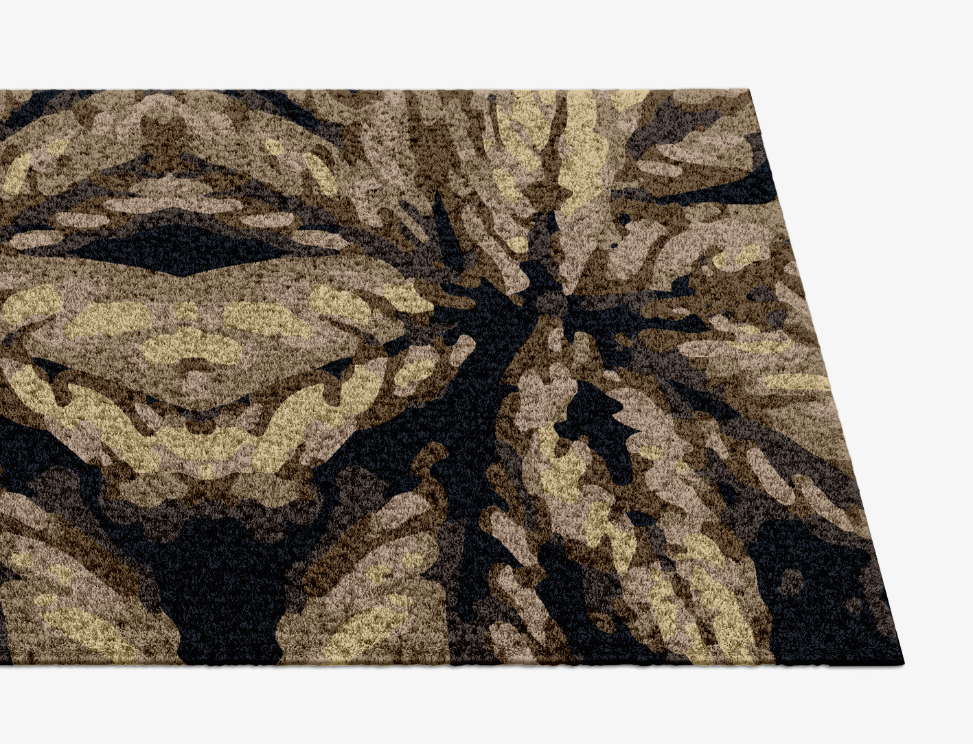 Fall Floral Runner Hand Knotted Tibetan Wool Custom Rug by Rug Artisan