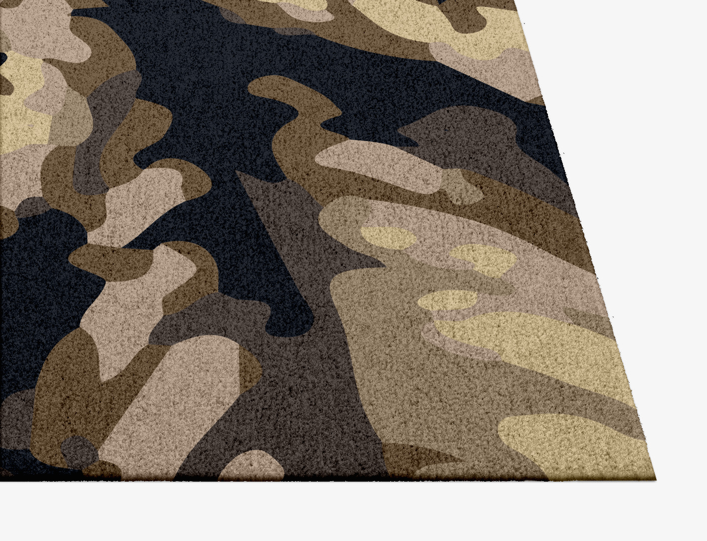 Fall Floral Square Hand Knotted Tibetan Wool Custom Rug by Rug Artisan
