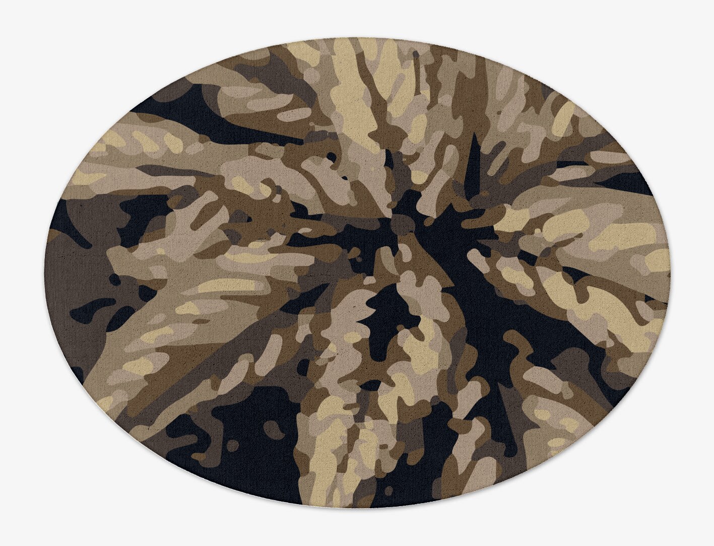 Fall Floral Oval Hand Tufted Pure Wool Custom Rug by Rug Artisan