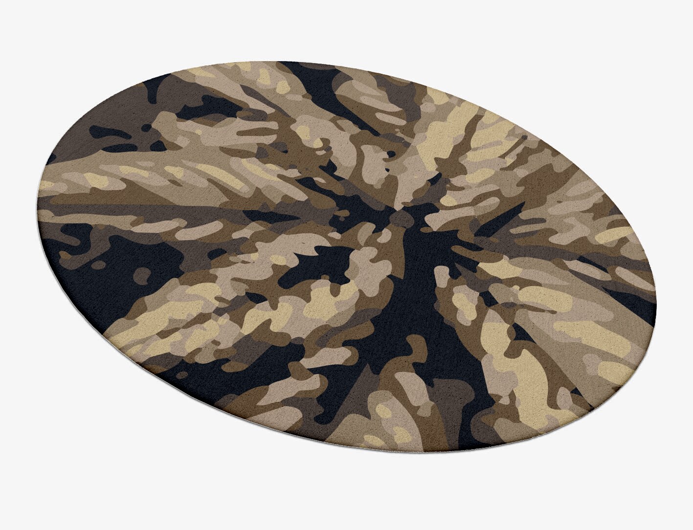 Fall Floral Oval Hand Tufted Pure Wool Custom Rug by Rug Artisan