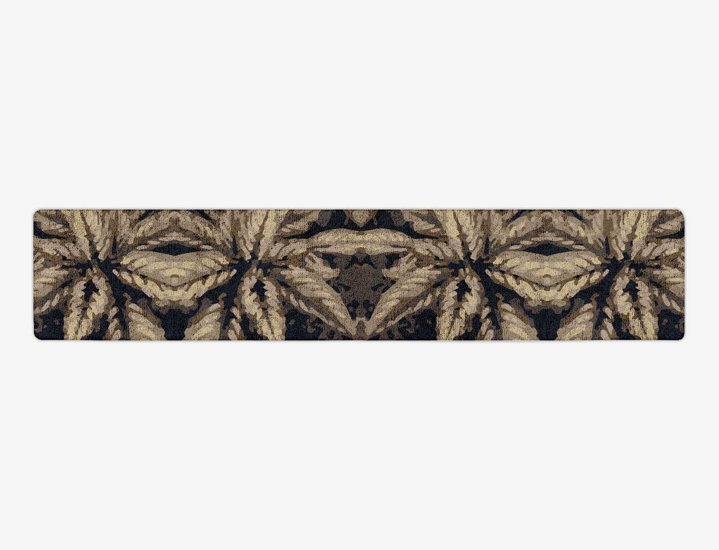 Fall Floral Runner Hand Tufted Bamboo Silk Custom Rug by Rug Artisan