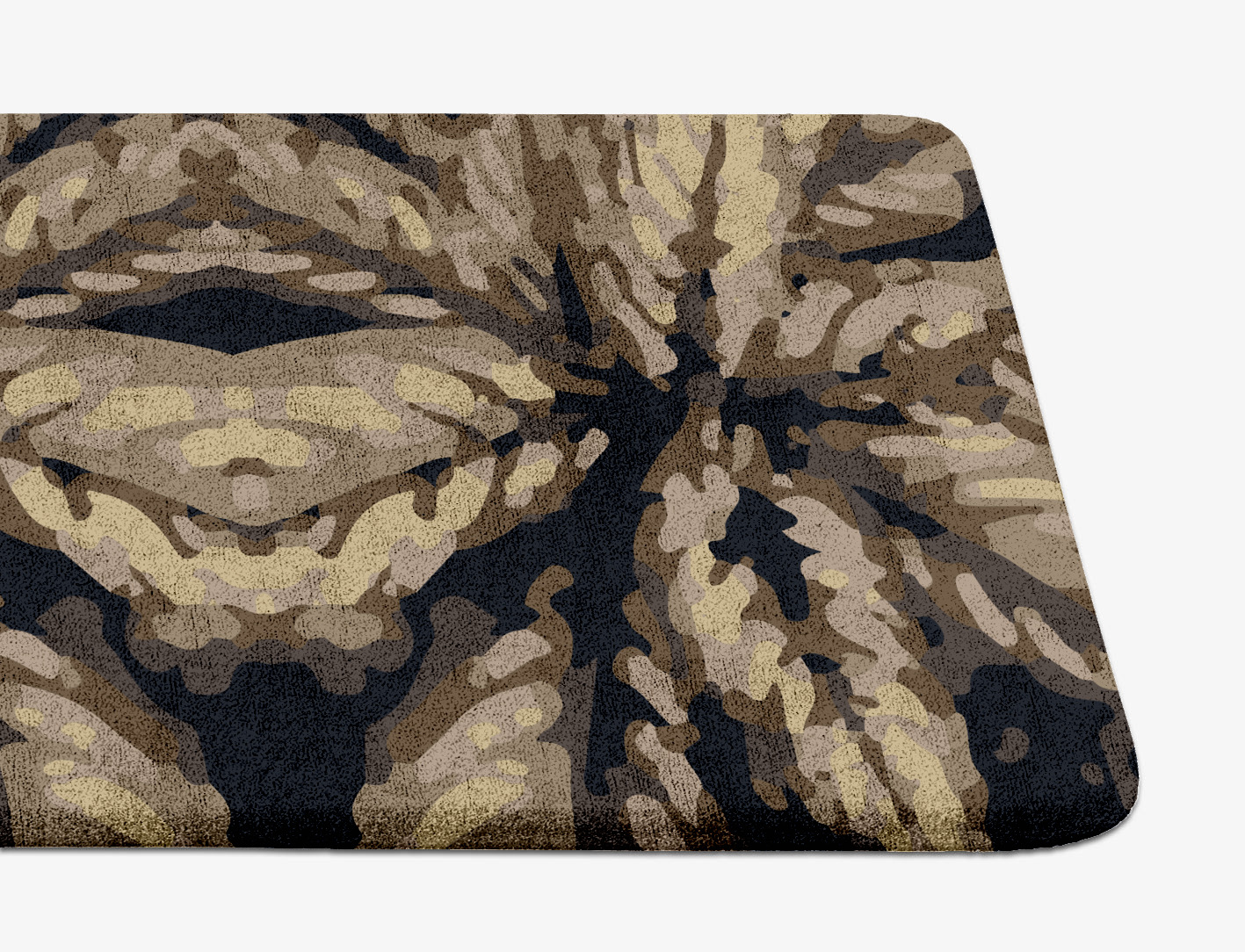 Fall Floral Runner Hand Tufted Bamboo Silk Custom Rug by Rug Artisan
