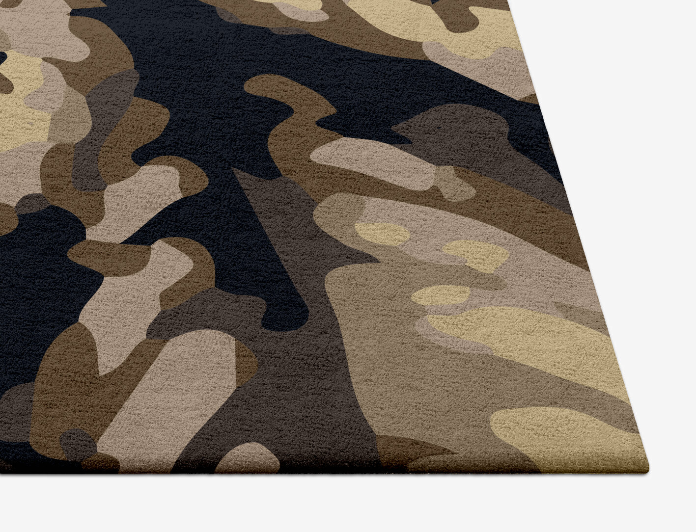 Fall Floral Square Hand Tufted Pure Wool Custom Rug by Rug Artisan