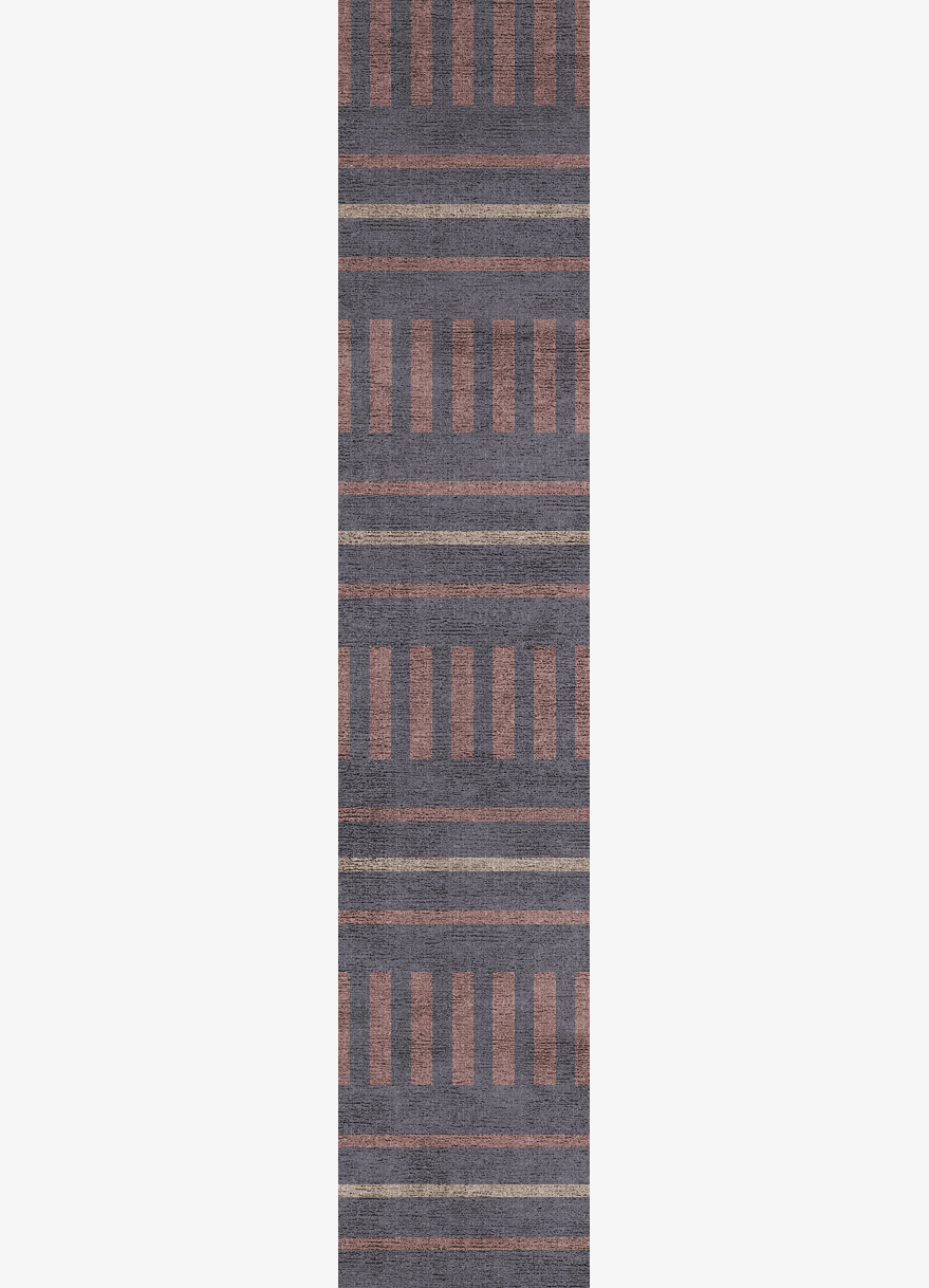 Fallen Minimalist Runner Flatweave Bamboo Silk Custom Rug by Rug Artisan