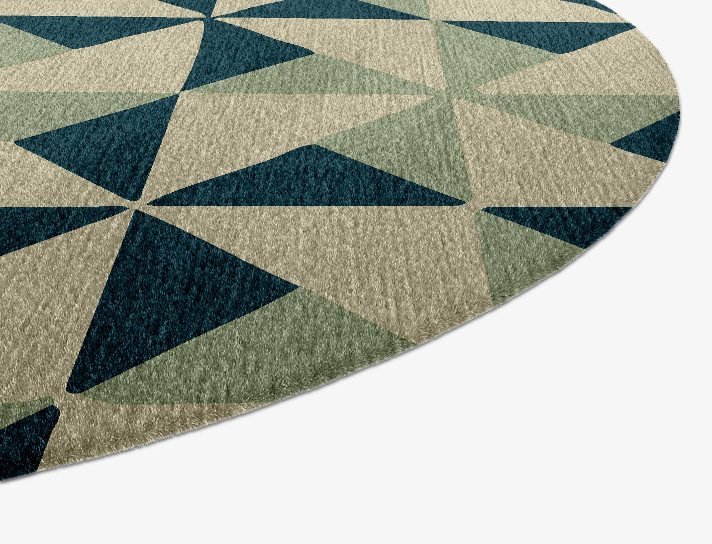 Fans Modern Geometrics Capsule Hand Knotted Tibetan Wool Custom Rug by Rug Artisan