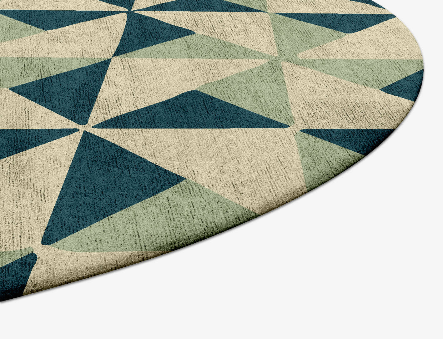 Fans Modern Geometrics Capsule Hand Tufted Bamboo Silk Custom Rug by Rug Artisan