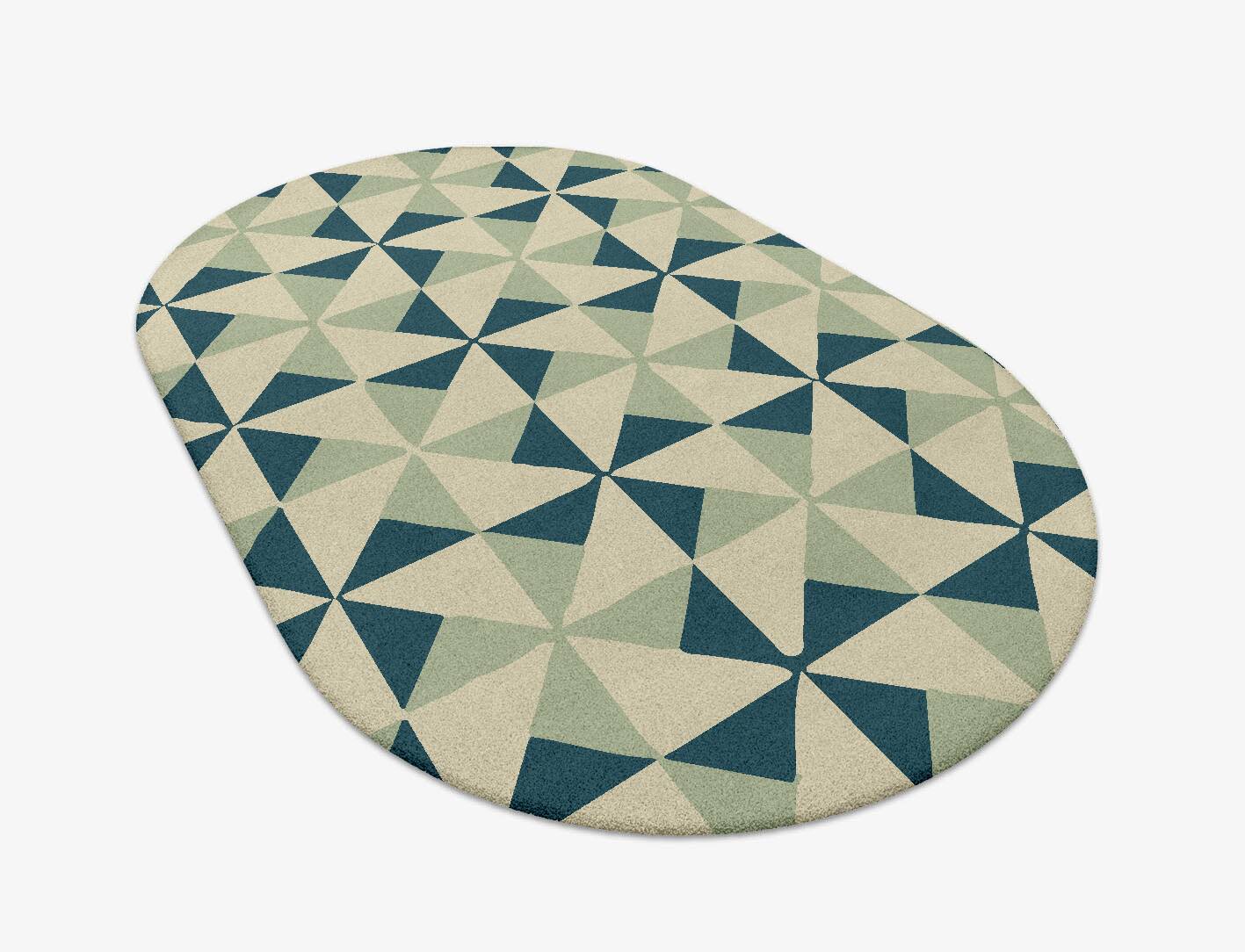 Fans Modern Geometrics Capsule Hand Tufted Pure Wool Custom Rug by Rug Artisan