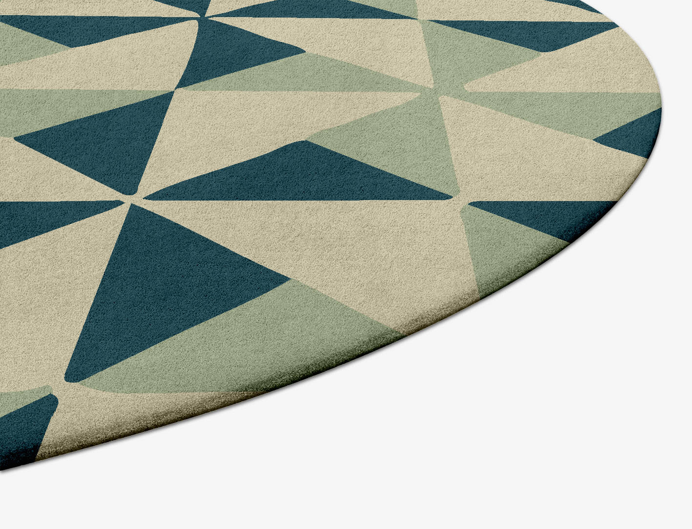 Fans Modern Geometrics Capsule Hand Tufted Pure Wool Custom Rug by Rug Artisan