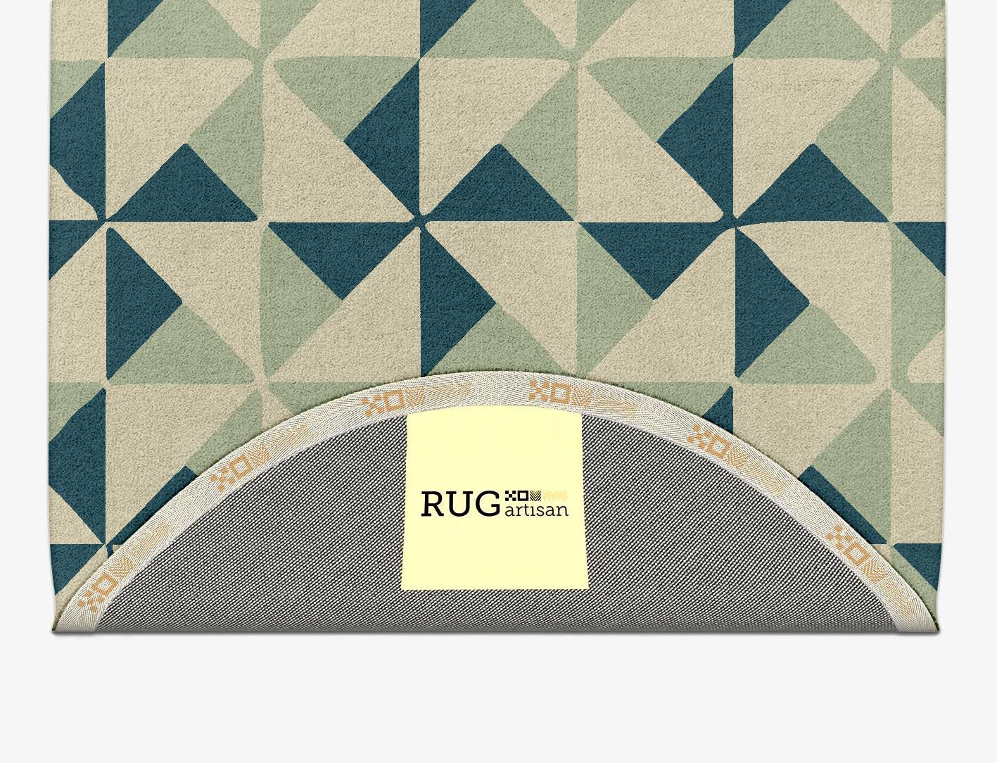 Fans Modern Geometrics Capsule Hand Tufted Pure Wool Custom Rug by Rug Artisan