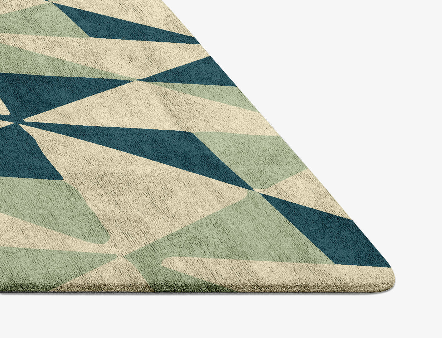 Fans Modern Geometrics Diamond Hand Tufted Bamboo Silk Custom Rug by Rug Artisan