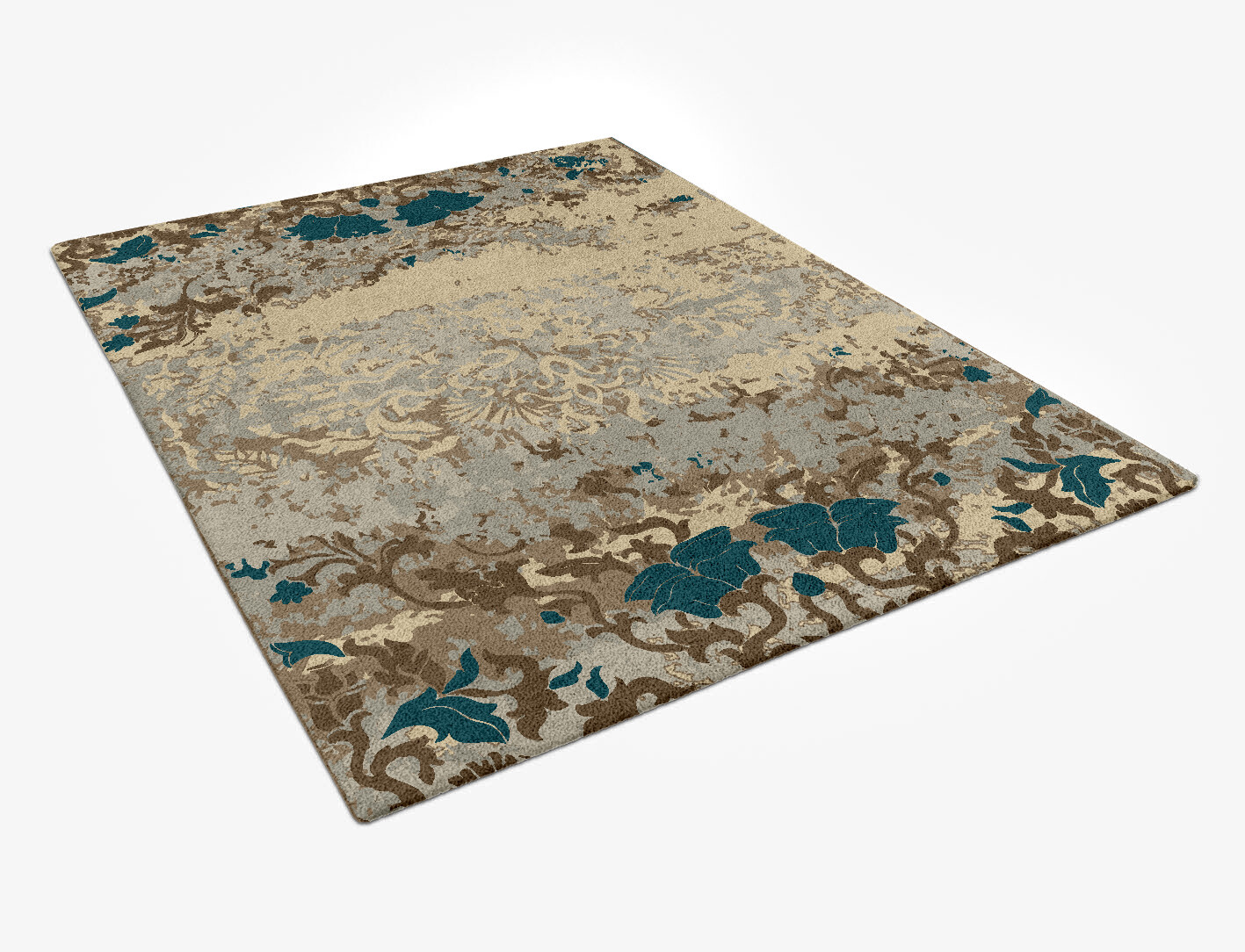 Farah Persian Bagh Rectangle Hand Tufted Pure Wool Custom Rug by Rug Artisan