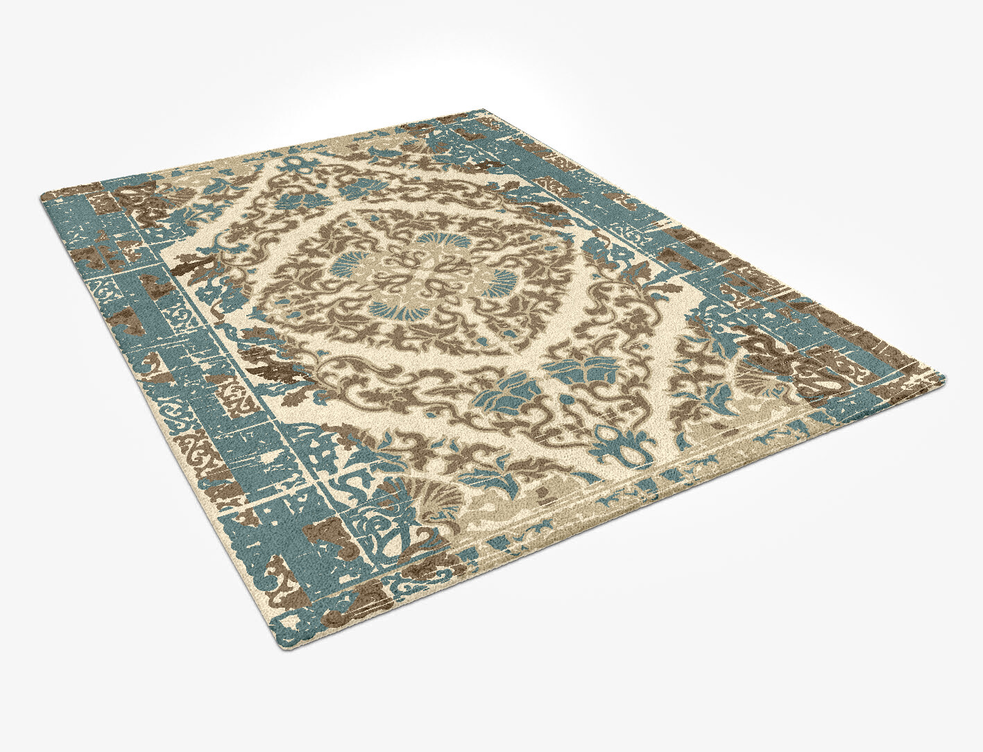 Farzaneh Persian Bagh Rectangle Hand Tufted Pure Wool Custom Rug by Rug Artisan