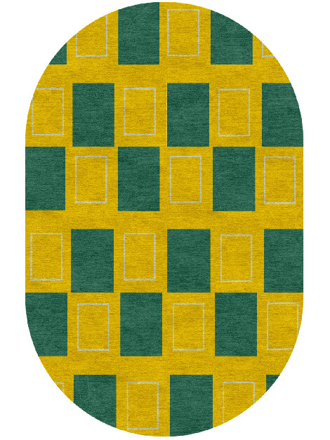Fascia Geometric Capsule Hand Knotted Tibetan Wool Custom Rug by Rug Artisan