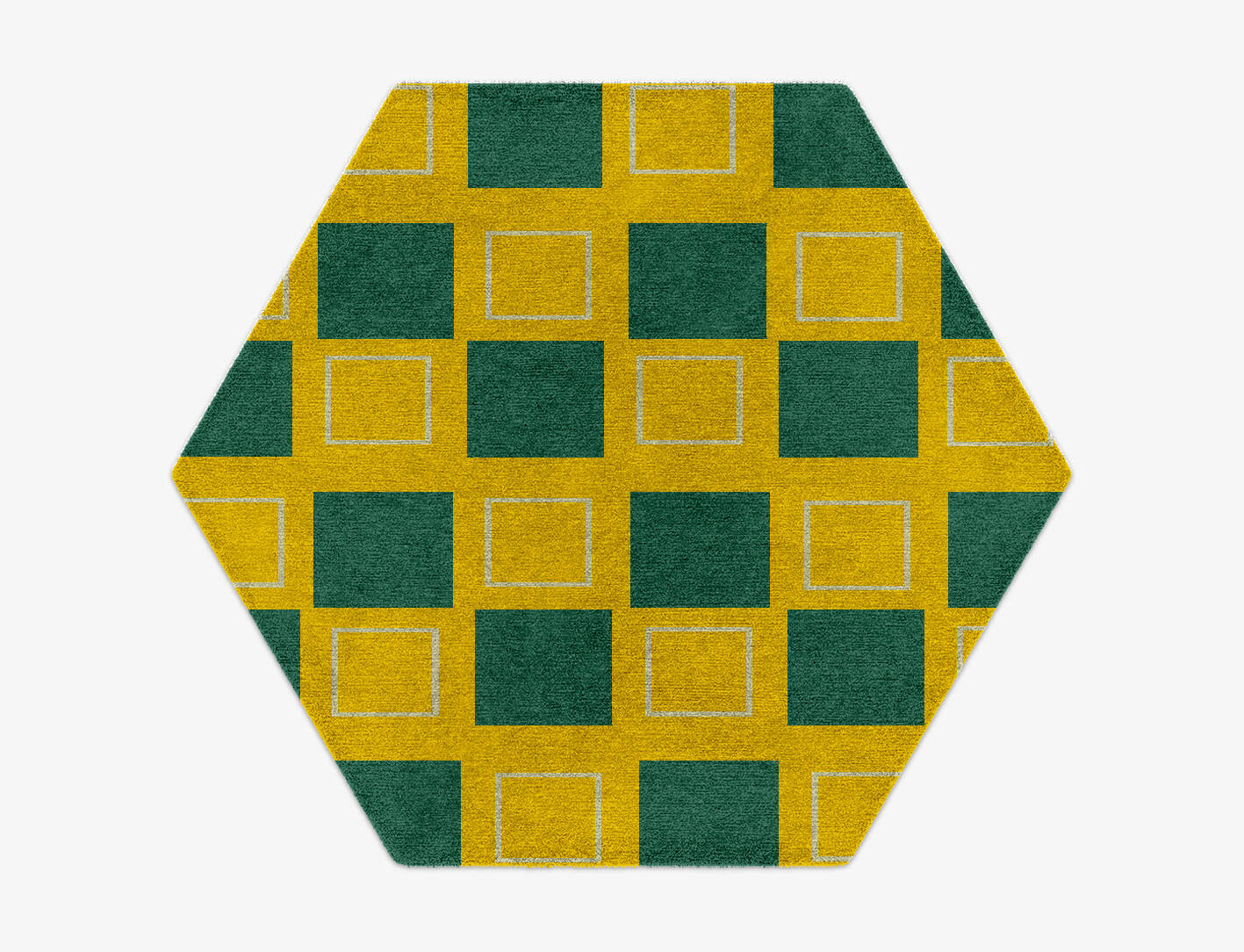 Fascia Geometric Hexagon Hand Knotted Tibetan Wool Custom Rug by Rug Artisan