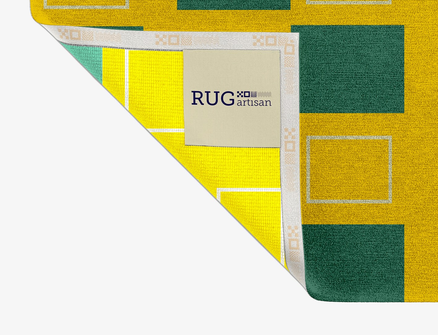 Fascia Geometric Rectangle Hand Knotted Tibetan Wool Custom Rug by Rug Artisan
